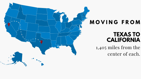 NAVL-Texas-California Moving from Texas to California